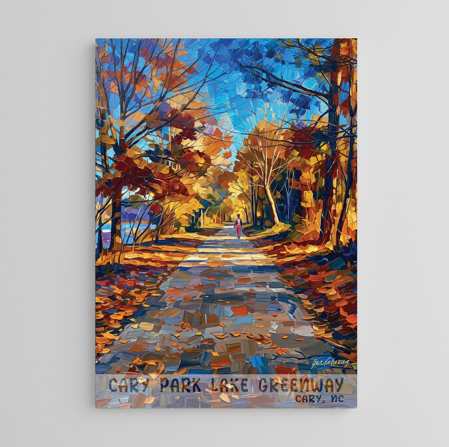 Cary NC - Cary Park Lake Greenway