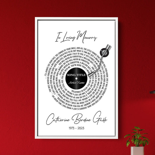 LOVING REMEMBRANCE CUSTOM FRAMED CANVAS