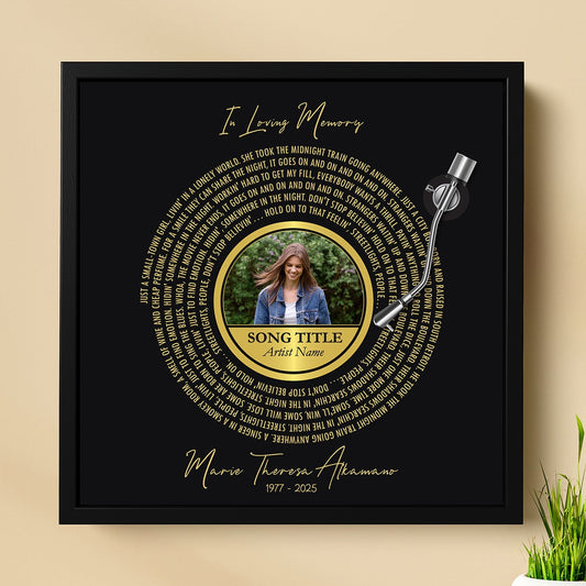 In Loving Memory Custom Art Canvas - Bereavement and Remembrance Gift