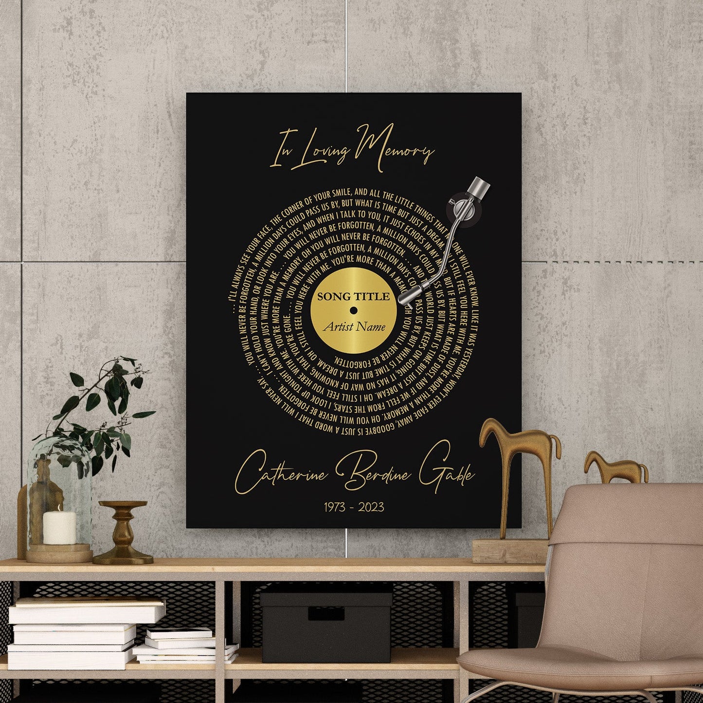 LOVING REMEMBRANCE CUSTOM FRAMED CANVAS