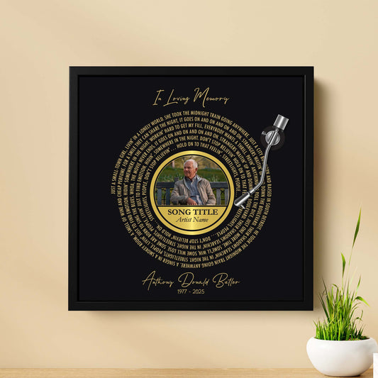 IN LOVING MEMORY CUSTOM FRAMED CANVAS