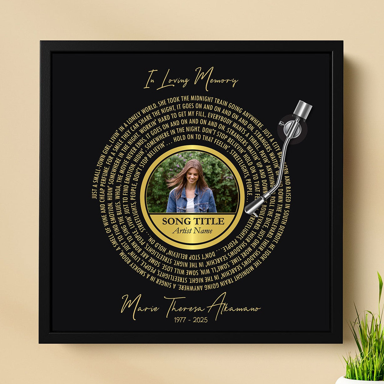 Personalized Memorial Art