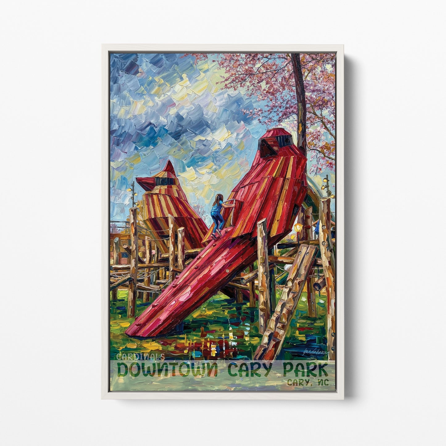 Cary NC - Downtown Cary Park - Cardinals (#1002)