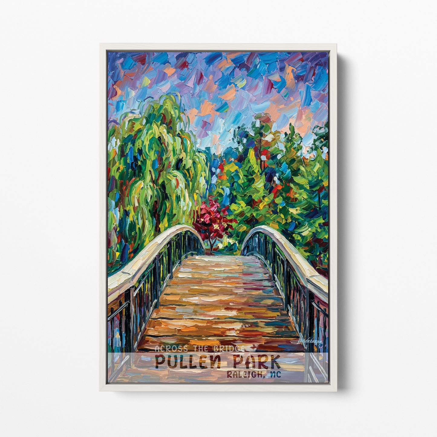 Raleigh NC - Across The Bridge - Pullen Park