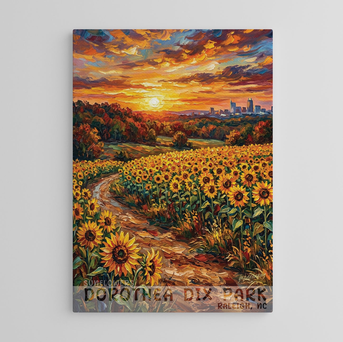 Raleigh NC - Dorothea Dix Park - Sunflowers