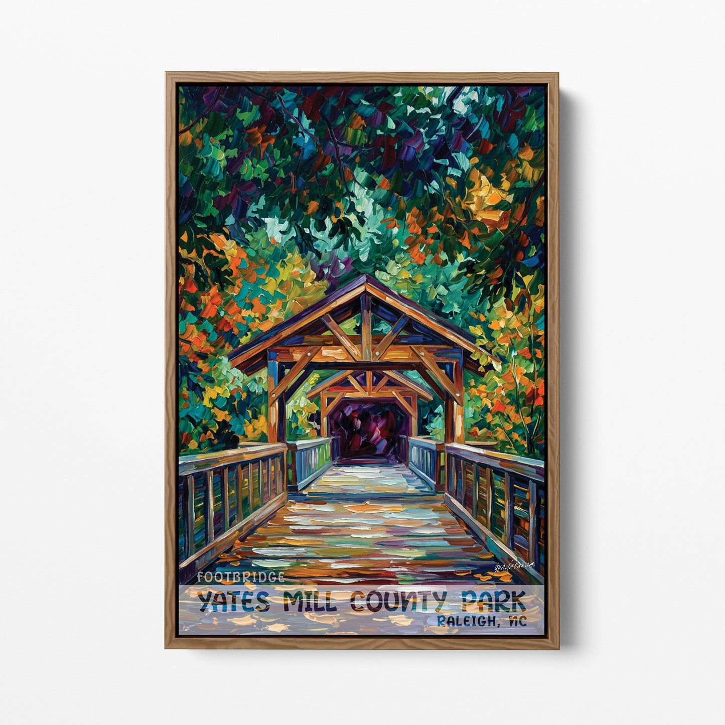 Raleigh NC - Footbridge - Historic Yates Mill County Park