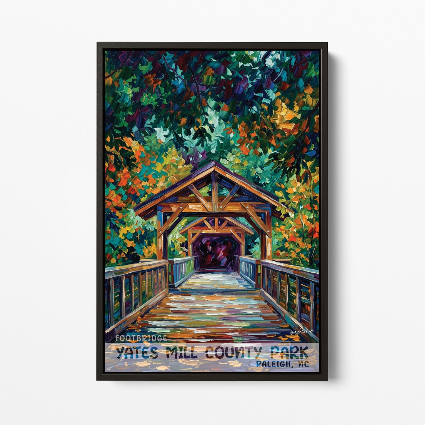 Raleigh NC - Footbridge - Historic Yates Mill County Park