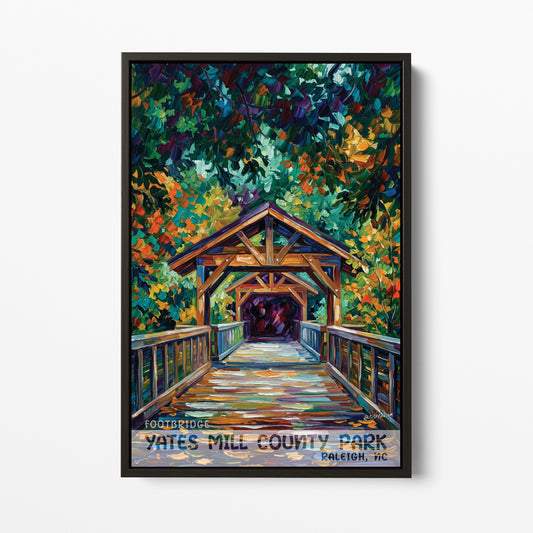 Raleigh NC - Footbridge - Historic Yates Mill County Park