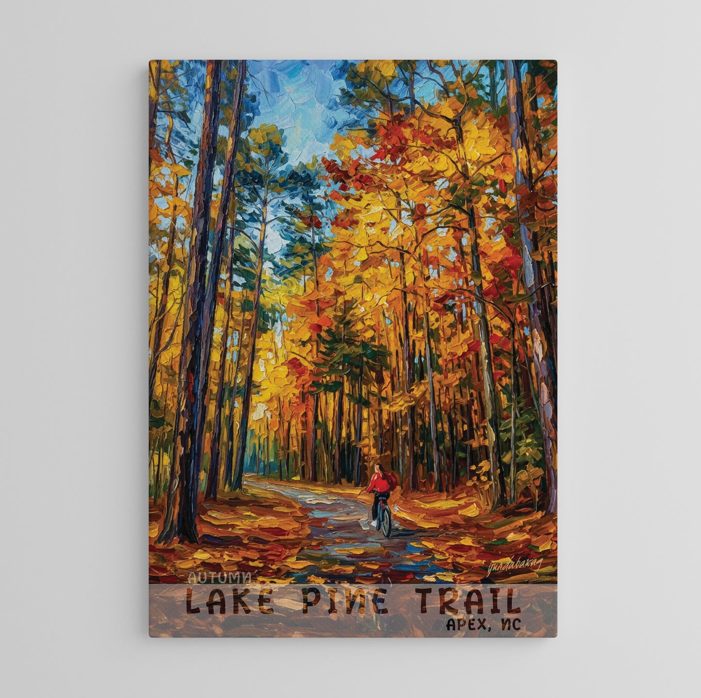 Apex NC - Lake Pine Trail - Autumn