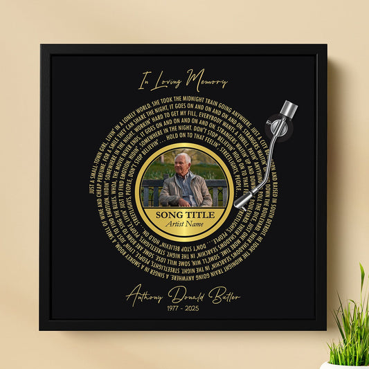 In Loving Memory Custom Art Canvas - Bereavement and Remembrance Gift