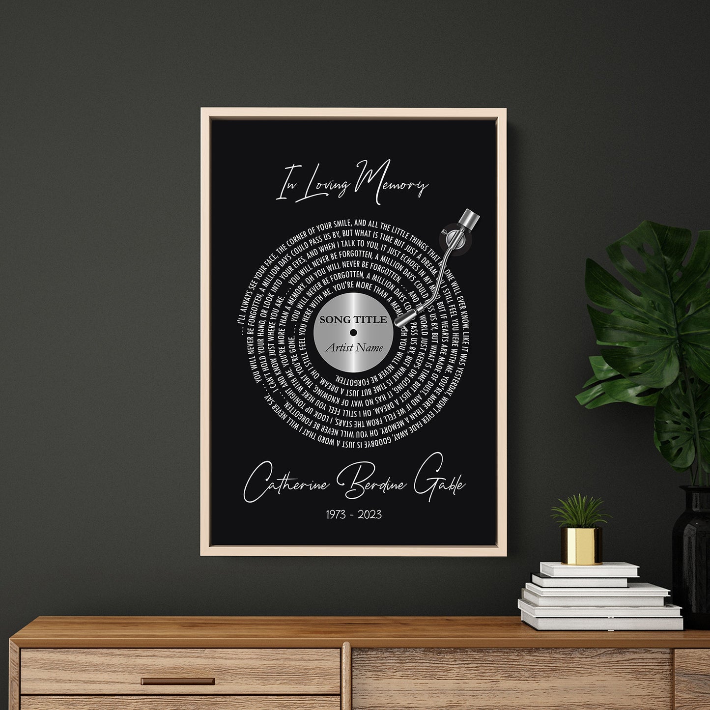 LOVING REMEMBRANCE CUSTOM FRAMED CANVAS